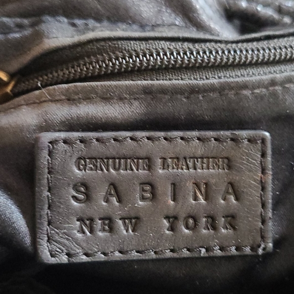 SABINA New York drawstring satchel leather bag - Picture 12 of 13